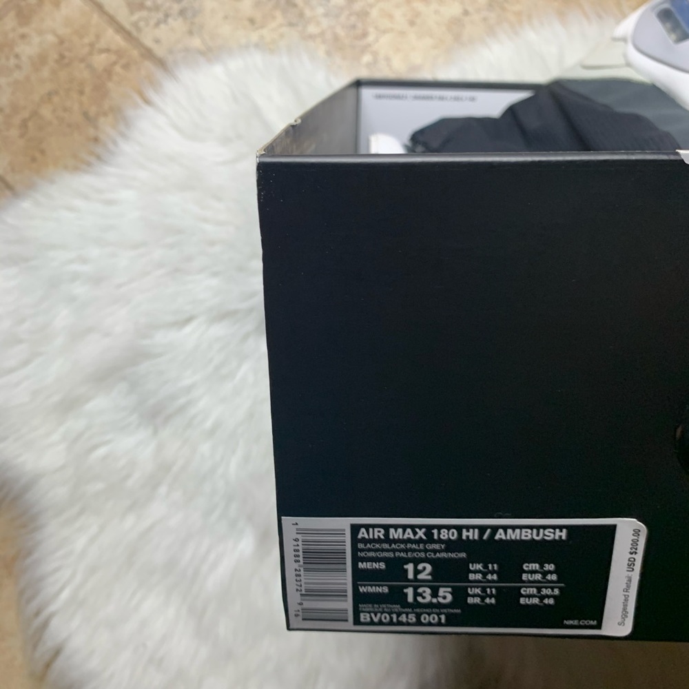 Nike AMBUSH Air Max 180 High Black - Picture 9 of 9